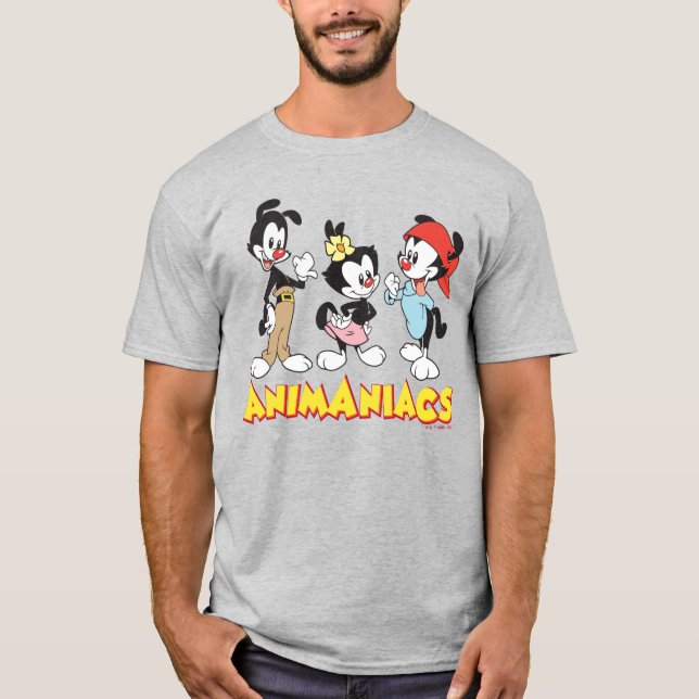 Animaniacs | Yakko, Dot och Wakko Stående T Shirt (Framsida)