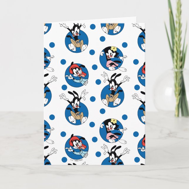 Animaniacs | Yakko, Wakko och Dot Circle Mönster Kort (Framsida)