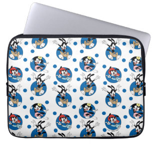 Animaniacs Yakko, Wakko och Dot Circle Mönster Laptop Fodral