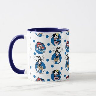 Animaniacs | Yakko, Wakko och Dot Circle Mönster Mugg