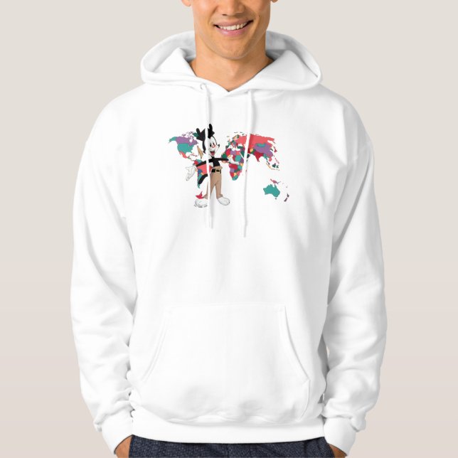 Animaniacs | Yakkos världsbild Hoodie (Framsida)