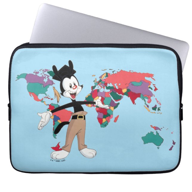 Animaniacs | Yakkos världsbild Laptop Fodral (Framsidan)
