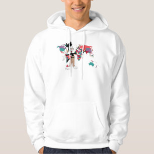Animaniacs   Yakkos världskarta grafik Hoodie