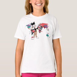 Animaniacs Yakkos världskarta grafik T Shirt
