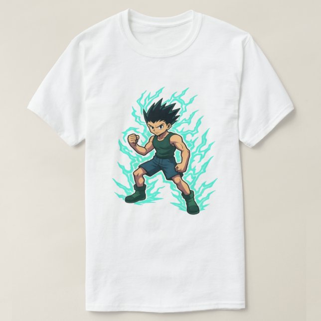 Animärinspirerat ursprungstecken - Shonen Stil T Shirt (Design framsida)