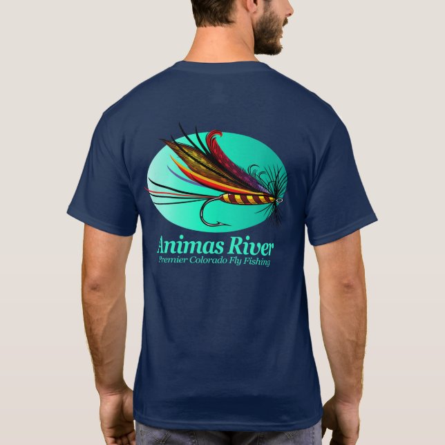 Animas River (fluga) T Shirt (Baksida)