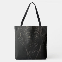Animated Cartoon Large Tote Bag Tygkasse