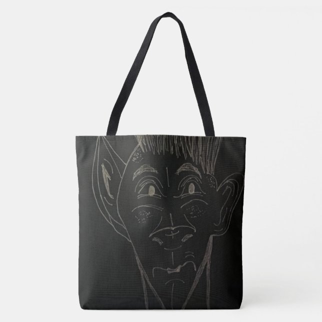 Animated Cartoon Large Tote Bag Tygkasse (Framsida)