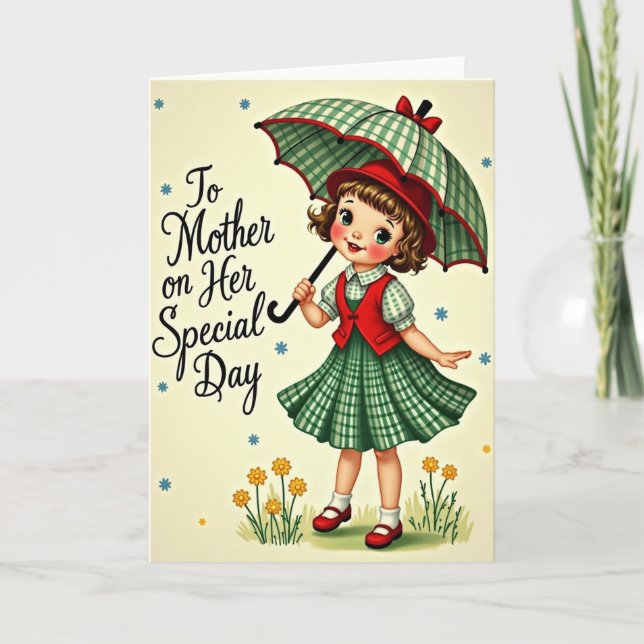 Animated Mothers Day Gift Card Kort (Framsida)