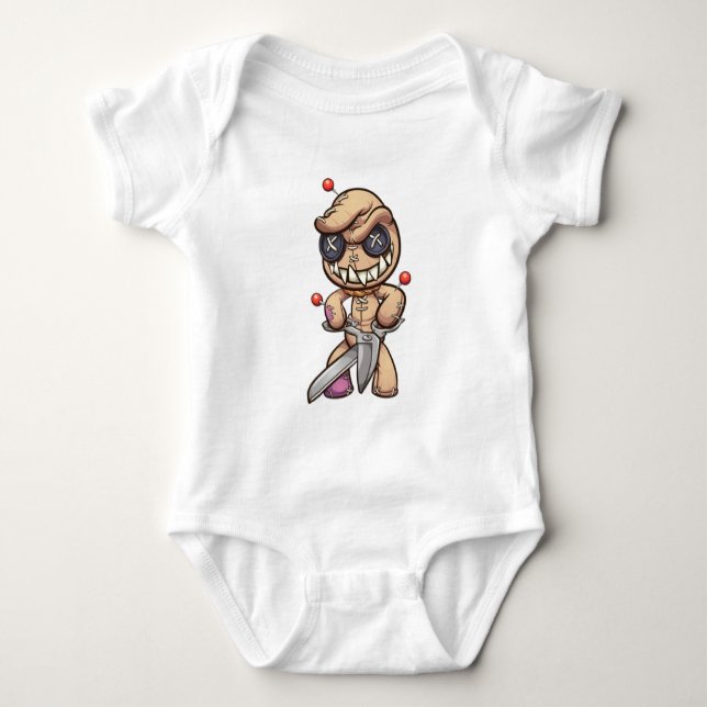 Animated Voodoo Doll T Shirt (Framsida)
