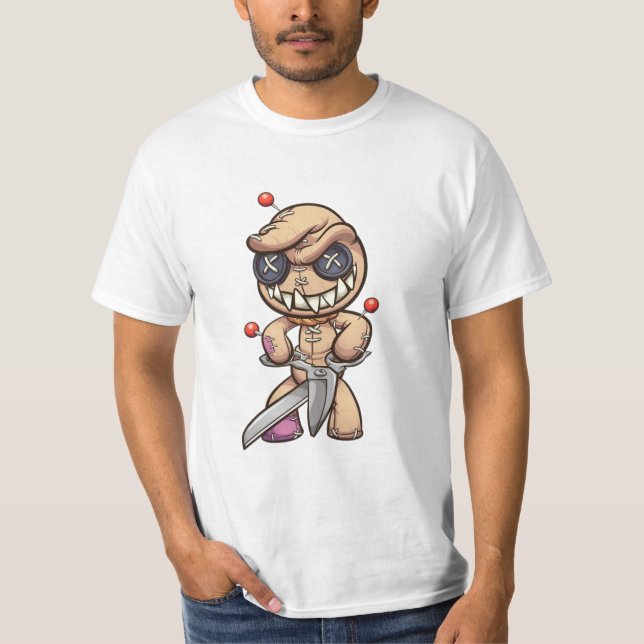 Animated Voodoo Doll T Shirt (Framsida)