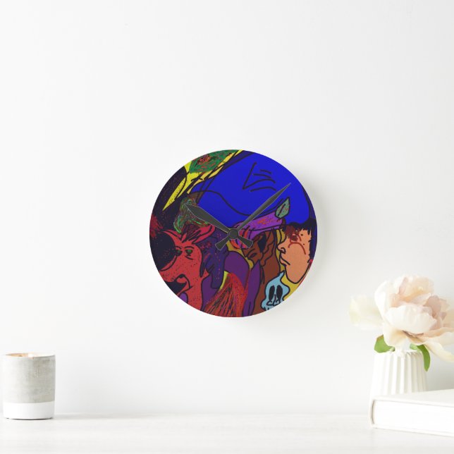 Animation Collage  Rund Klocka (Hem)