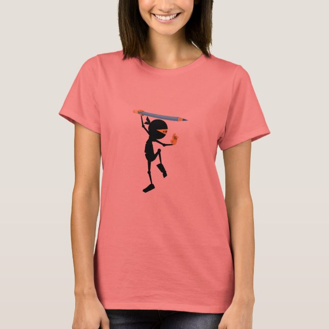 AnimationMentor.com STEWIE Ninja - Kvinnors T-shir Tee Shirt (Framsida)