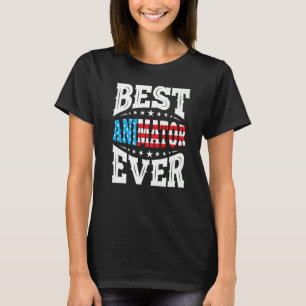 Animator Animation 4:e fjärde juli USA T Shirt