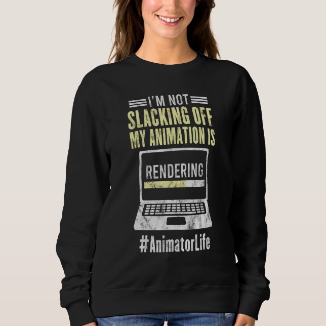 Animator återger animering av grafik animering t shirt (Framsida)
