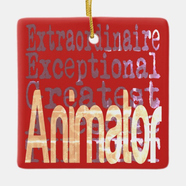 Animator Extraordinaire Julgransprydnad Keramik (Framsida)