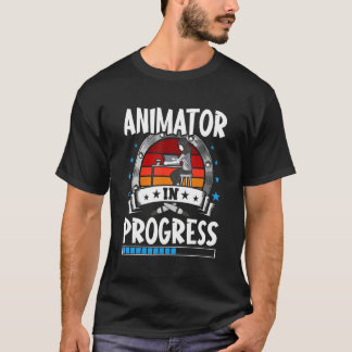 Animator under pågående praktikant i Student T Shirt