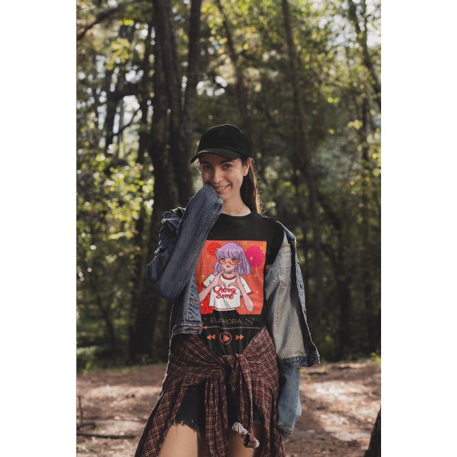 Anime Aesthetic Girl ’Cherry Bomb’ Euphoria Music T Shirt (Skapare uppladdad)