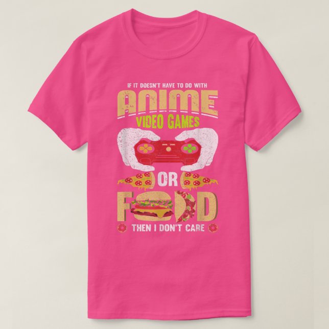 Anime and video games T-Shirt (Design framsida)