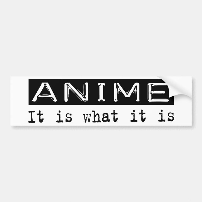 Anime är det bildekal (Framsidan)