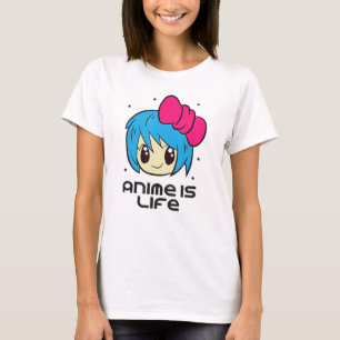 Anime är levande Anime Älskare japansk Anime T Shirt
