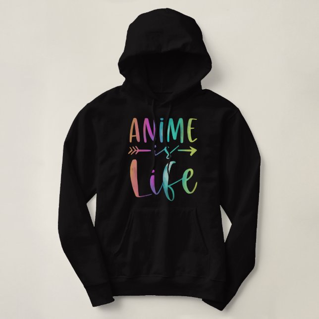Anime är Life Boy Girl Manga Anime Älskare Gifts A T Shirt (Design framsida)