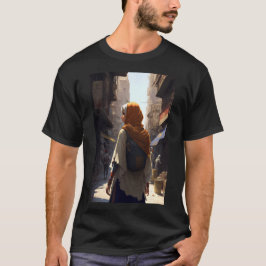 Anime Arab Women Walking through Middle Eastern Ci T Shirt
