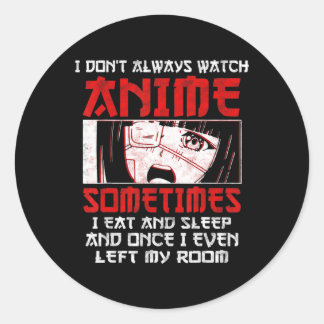 Anime Art Älskare för flickor Kvinnor boys Cute An Runt Klistermärke