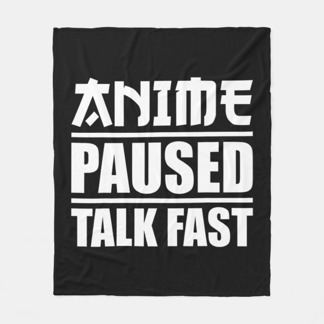Anime Art För manar kvinnor Tonåring flickor Anime Fleecefilt (Framsidan)