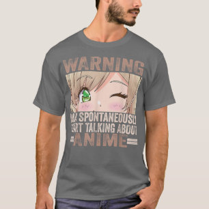 Anime Art För manar kvinnor Tonåring flickor Anime T Shirt
