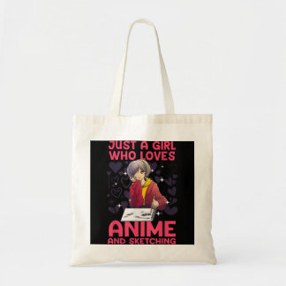 Anime Art for Women Tonåring Girl Anime Merch Sket Tygkasse