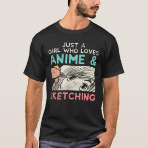 Anime Art for Women Tonåring Girls Manar Anime Mer T Shirt