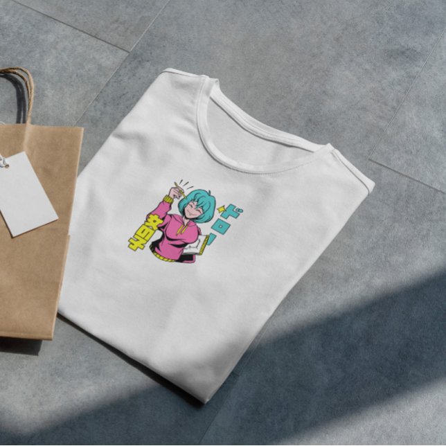 Anime Artist Girl T Shirt (Skapare uppladdad)