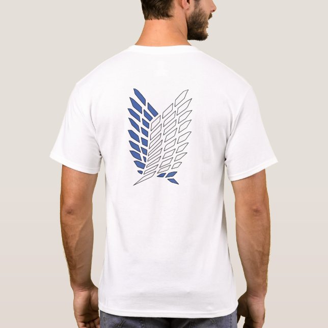 Anime Attack Titan T Shirt (Baksida)