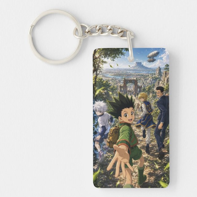 Anime Äventyrsfigurer Anpassad Rektangulär Nyckelr (Framsidan)