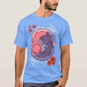 Anime Axolotl Waifu som Kärlek Anime Ramen och Ske T Shirt