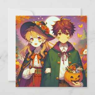 Anime Barn i Halloween Costumes Inbjudningar