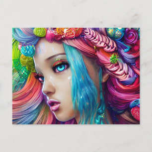 Anime Beatiful Baby Skin Goddess Graphic Vykort