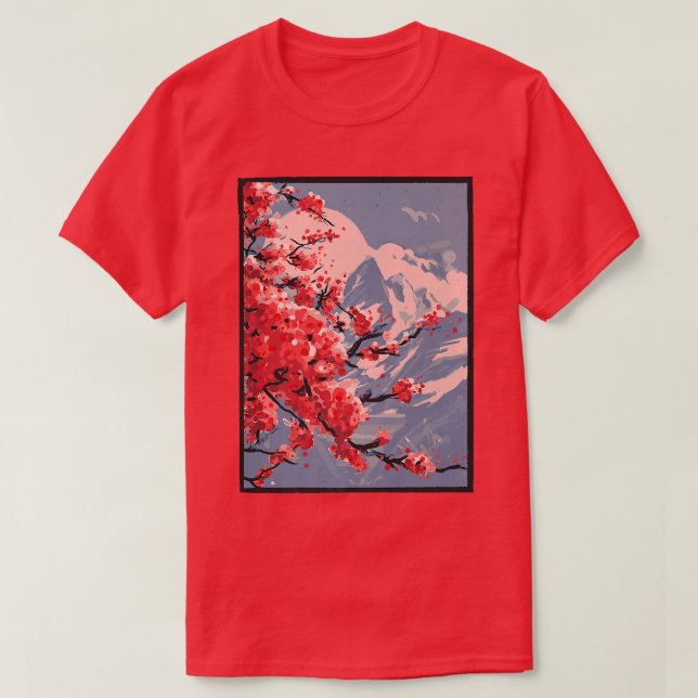 Anime Black Japan Stil Coola Vacker T Shirt (Design framsida)