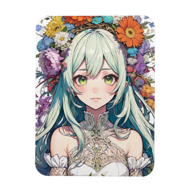 Anime blommig magnet (Vertikal)