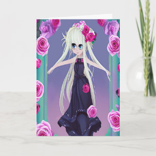 Anime Blond Bride Bridesmaid-inbjudan Inbjudan