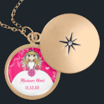 Anime Blonde Fuchsia Bröllop Flower Girl Necklace Guldpläterat Halsband<br><div class="desc">Bröllopsfesten Neecklace Bröllop Keepsakens Bröllopsfest Necklaces - om du vill ändra bakgrunden färg - klicka på anpassa - klicka på Redigera - välj sista verktyg i listrutan och välj från ett av de färger som visas eller ange din rgb hex-kod för personligt bröllp färg - om du vill ändra teckensnittet...</div>