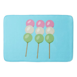 Anime Blue Pastel Dango Bath Mat Badrumsmatta