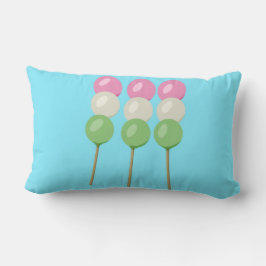 Anime Blue Pastel Dango Dekorativ kudde