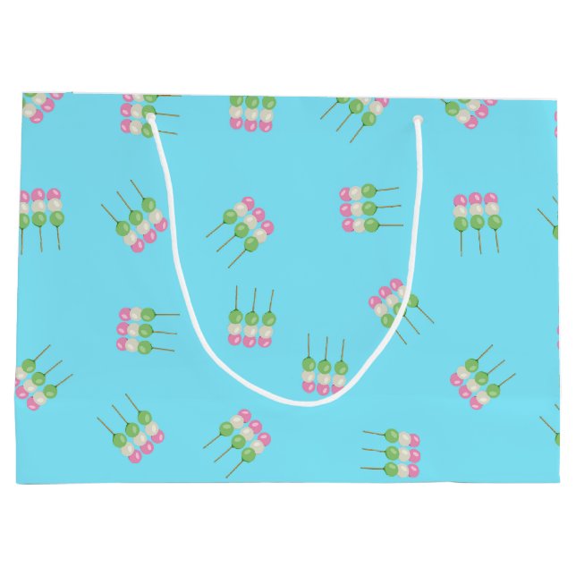 Anime Blue Pastel Dango Gift Bag (Baksidan)