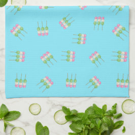 Anime Blue Pastel Dango Kitchen Towels Kökshandduk