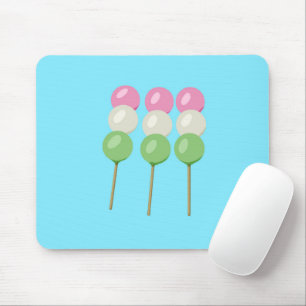 Anime Blue Pastel Dango Mousepad Musmatta