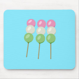 Anime Blue Pastel Dango Mousepad Musmatta