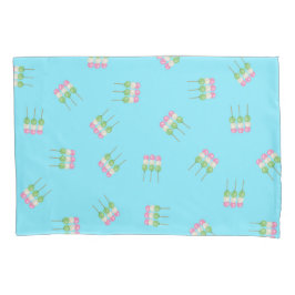 Anime Blue Pastel Dango Pillowcase