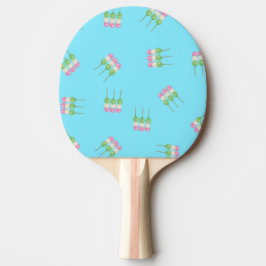 Anime Blue Pastel Dango Ping Pong Paddle Pingisracket